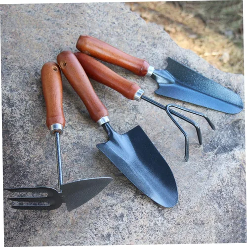 Vista 5 de VICASKY 1set Mini Iron Garden Tools Set Thicken Stoving Varnish Shovels for Planting Weeding Cultivating Durable and Lightweight Gardening Tools for