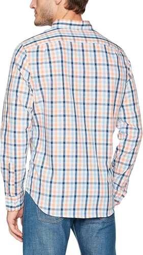 Vista 2 de Nautica Camisa frontal de manga larga resistente a las arrugas para hombre