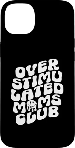 Vista 15 de Groovy Overstimulated Moms Club Funny Trendy Mom Case for iPhone 17