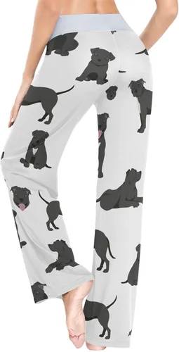Vista 3 de Aflyko Pantalones de pijama para mujer, lindos pantalones de dormir