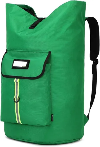 Vista 14 de mochila de lavandería, bolsas de lavandería extra grandes y resistentes, mochila de lavandería para estudiantes universitarios, cierre de cordón