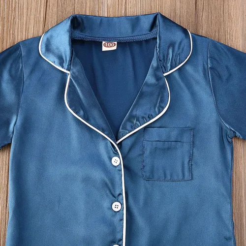 Vista 70 de Conjunto de pijama de manga larga con botones para niña pequeña, conjunto de ropa de dormir