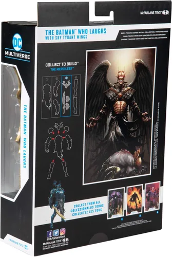 Vista 10 de DC Multiverse Batman Who Laughs with Sky Tyrant Wings Figura de acción de 7 pulgadas y piezas de construcción para figura de 'The Merciless