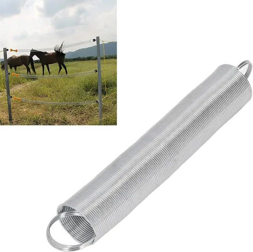 Vista 5 de 2pcs Electric Fence Spring Gates, acero inoxidable 16 pies de tensión de ganado de primavera para pasto