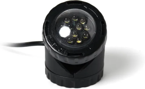 Vista 4 de Jebao PL1LED-3PS Luz LED sumergible para estanque con sensor de fotocélula, 2.25" x 3", rojo, azul, verde y amarillo