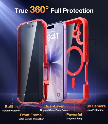 Vista 932 de DIACLARA - Funda transparente compatible con iPhone XR 6.1 pulgadas 2018