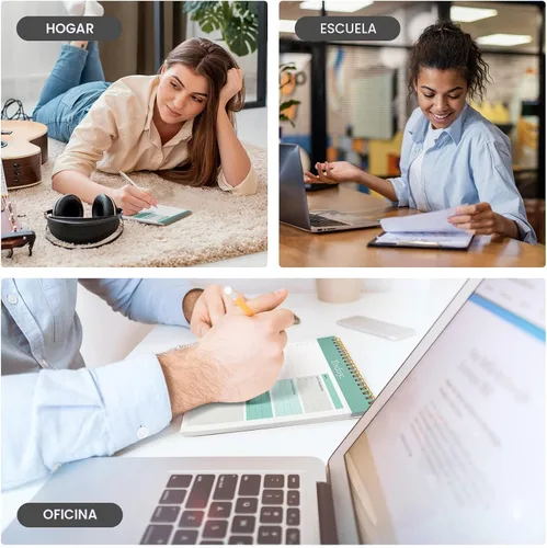 Vista 7 de Taja Bloc de notas de lista de tareas – Cuaderno de lista de tareas para el trabajo con 52 hojas, 9.8 x 6.5 pulgadas, planificador diario sin fecha