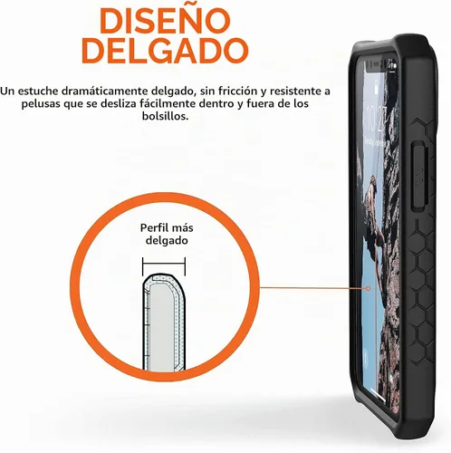 Vista 7 de URBAN ARMOR GEAR UAG - Funda protectora Monarch diseñada para iPhone 12 Mini, pantalla de 5.4 pulgadas, resistente, ligera, delgada, a prueba