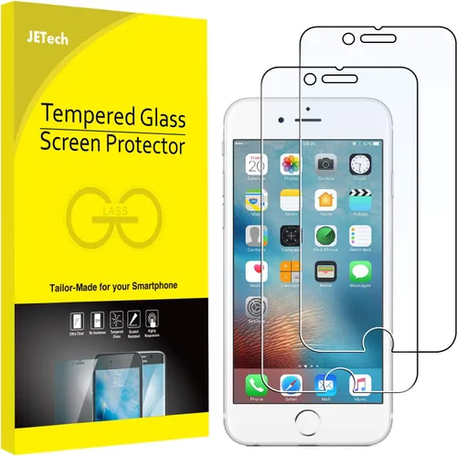 Vista 8 de JETech - Protector de pantalla para iPhone 6 Plus y iPhone 6s Plus, 5.5 pulgadas, película de vidrio templado, 2