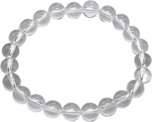 Vista 748 de Amazing Gemstone Crystal Bracelet for Women Men's Gifts - Protection Healing Crystal Bracelet - 8mm Gemstone Beaded Stretchable Bracelet Pulseras