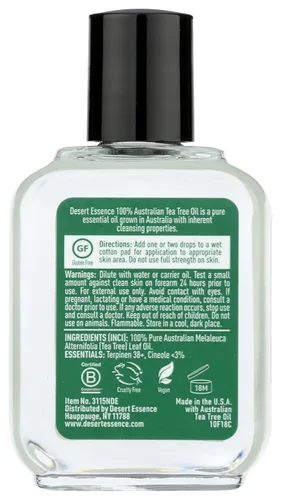 Vista 2 de Desert Essence, Aceite de árbol 100 % Puro, 2-Onzas
