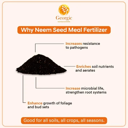 Vista 6 de Harina de semillas de neem premium, fertilizante natural para jardinería y enmienda del suelo, protege tu jardín con fertilizante orgánico