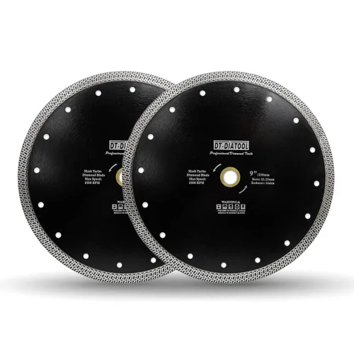 Vista 15 de DT-DIATOOL Hoja de granito de diamante de 4 pulgadas para azulejos de porcelana de mármol, disco de corte de diamante de cerámica con segmentos