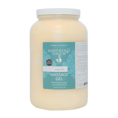 Vista 3 de Soothing Touch Gel de masaje orgánico, sin perfume, 64 onzas