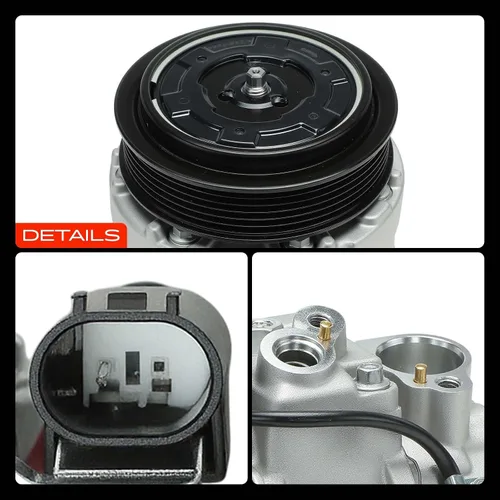 Vista 10 de A-Premium Compresor de CA con embrague compatible con Mercedes-Benz Clase C C230 C320, CLK-Clase CLK320 CLK350, Clase E E300 E350, Clase G G500