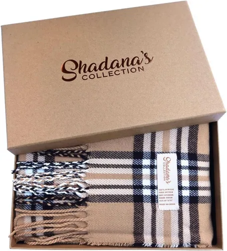 Vista 5 de Bufanda de invierno clásica con sensación de cachemira, colección súper suave