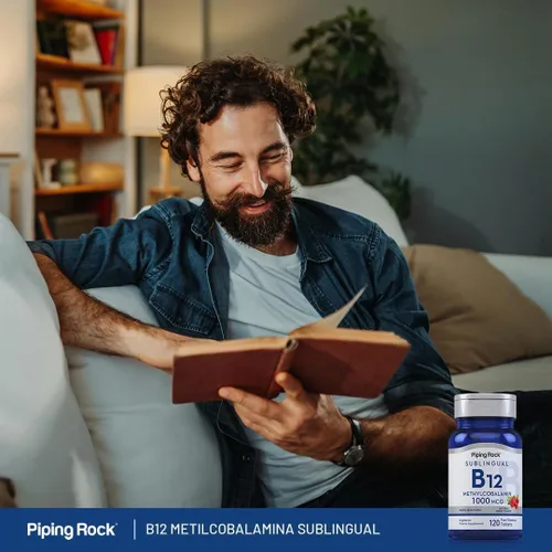Vista 6 de Piping Rock Vitamina B12 1000 mcg Sublingual 120 Tabletas