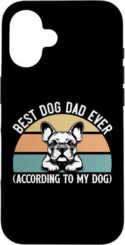 Vista 32 de French Bulldog Lover Best Dog Dad Ever Funny Pet Parent Gift Case for iPhone 17