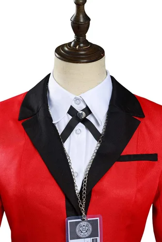 Vista 4 de Womens Kakegurui Cosplay Costume Yumeko Jabami Outfit Uniform Skirt Suit Full Set
