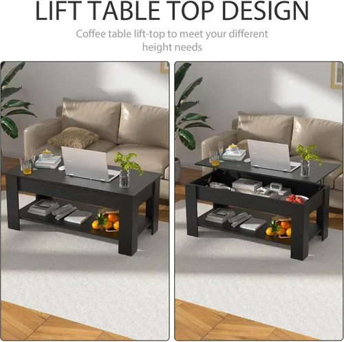 Vista 7 de Mesa auxiliar de 47.2 pulgadas de ancho con almacenamiento para sala de estar, mesa de consola con almacenamiento, mesas de centro de madera rústica