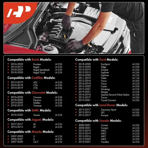 Vista 2 de A-Premium Bujías de Platino Iridio Compatibles con Ford Explorer y Chevrolet Equinox y GMC Terrain y Mazda 3 y Cadillac CTS y Buick Regal y Lincoln