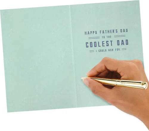 Vista 7 de Hallmark Tarjeta del día del padre para papá con regalo (enfriador de latas de bebida extraíble) Día del Padre Padre extraíble enfriador de latas