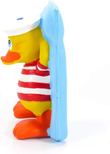 Vista 3 de Lanco Juguete de baño de pato de goma para flotador de piscina Todo natural, orgánico, respetuoso con el medio ambiente, chirriante Importado