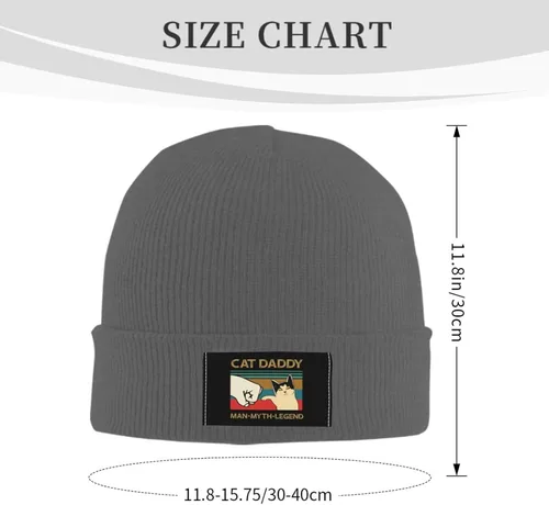 Vista 3 de Cat Daddy Man Myth Legend,Warm and Cozy Winter Beanie Hat Perfect for Cold Weather Outdoor Activities