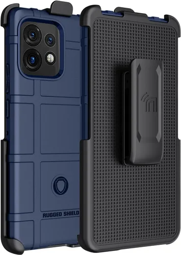 Vista 11 de Funda con clip para Motorola Edge Plus (2023), Nakedcellphone Special Ops Armor Funda protectora resistente y [trinquete giratorio] Funda de clip
