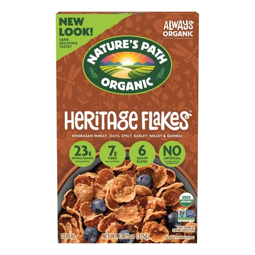 Vista 9 de Nature's Path - Cereal orgánico Heritage Crunch, 14 onzas (paquete de 1), sin transgénicos