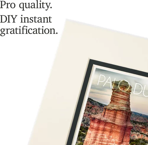 Vista 4 de Lantern Press 8x10 Inch Matted Art Print Wall Decor, Amarillo, Texas, Palo Duro Canyon, Lighthouse