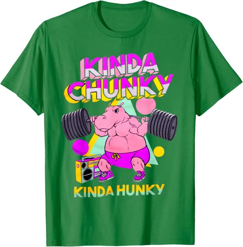 Vista 53 de Kinda Chunky Kinda Hunky, camiseta de gimnasio para culturismo, Negro