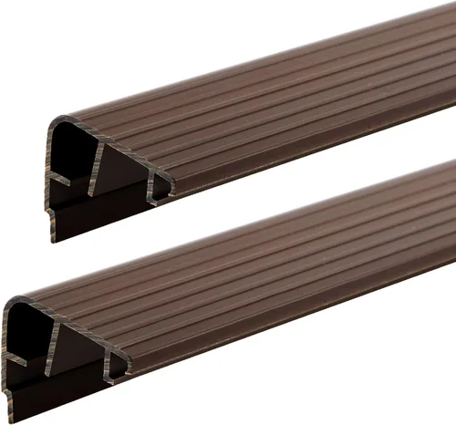 Vista 17 de 4 Pcs 36" L Fixed Vinyl Sill Threshold Cap 1-3/8 Inches High, Dark Brown Marrón oscuro