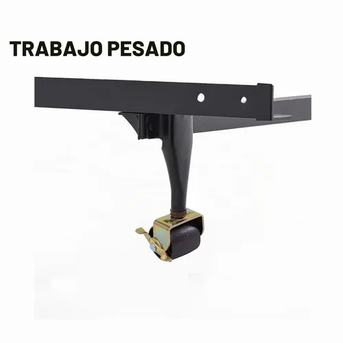 Vista 5 de 4 ruedas de metal para marco de cama (2 bloqueos, 2 sin bloqueo)