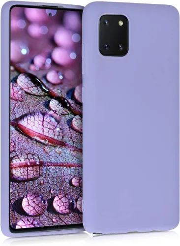 Vista 7 de kwmobile Funda compatible con Samsung Galaxy Note 10 Lite - Funda protectora de silicona TPU suave y delgada - Pizarra oscura Dark Slate