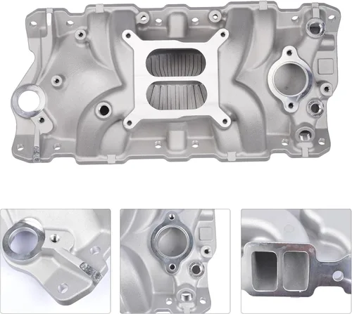 Vista 6 de Reemplazo del colector de admisión 2701 para Chevy Small Block 305 350 383 1955-86