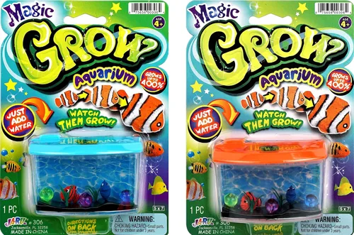Vista 8 de JA-RU Magic Grow-Acuario - Juego de juguetes de crecimiento de peces (1 unidad) Juguetes de expansión de agua Animales que crecen en agua Juguetes