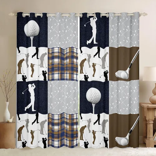 Vista 11 de Cortinas opacas de camuflaje con bandera estadounidense, regalo para niños, cortina de ventana de camuflaje verde con rayas negras, estrellas