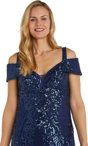 Vista 2 de R&M Richards Off The Shoulder Evening Gown