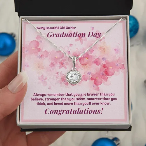 Vista 4 de Vitalicio Graduation Necklace For Her 2023 - Graduation Necklace 2019 For Women, Cadenas De Plata 925 Para Mujer, Regalos Para Graduacion 2023