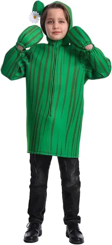 Vista 7 de DSplay Disfraz de cactus para niños, fiesta de Halloween