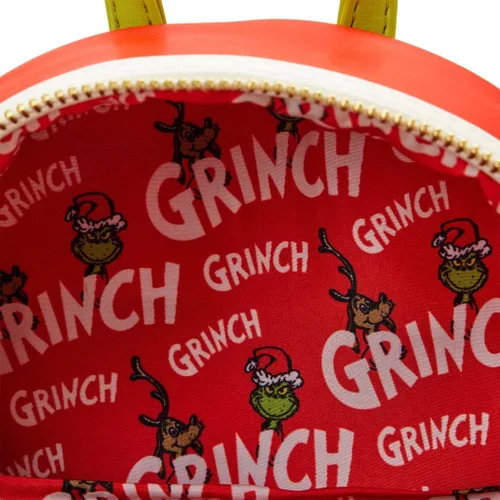 Vista 3 de Loungefly Dr Seuss Grinch - Mini mochila de corazón lenticular Rojo