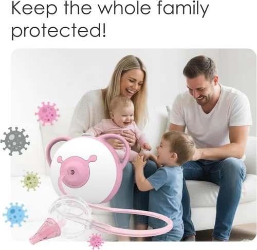 Vista 5 de Aspirador Nasal Nosiboo Pro para Bebés Succionador Eléctrico Nasal Fabricado en la UE Potencia de Succión Ajustable Calidad Premium Diseño
