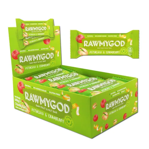 Vista 25 de RAWMYGOD Barras de Frutas y Nueces, Sin Gluten, Veganas, Sin Azúcar Añadida