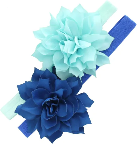Vista 42 de Diademas de flores de pétalos para bebés y niñas, par elástico para niños pequeños