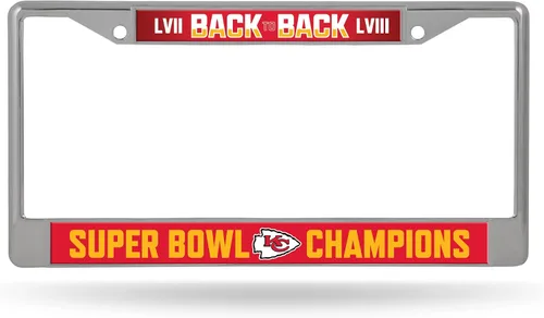 Vista 12 de Rico Industries All Sports Champions 12" x 6" Chrome Frame with Decal Inserts - Car/Truck/SUV Automobile Accessory