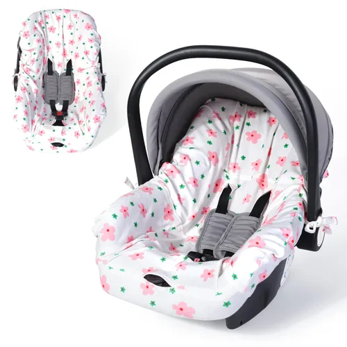 Vista 10 de Orzbow Funda Protectora para Asiento de Coche Infantil, Protector de Asiento para Bebé 100% Algodón, Forro de Asiento de Coche de Ajuste Universal