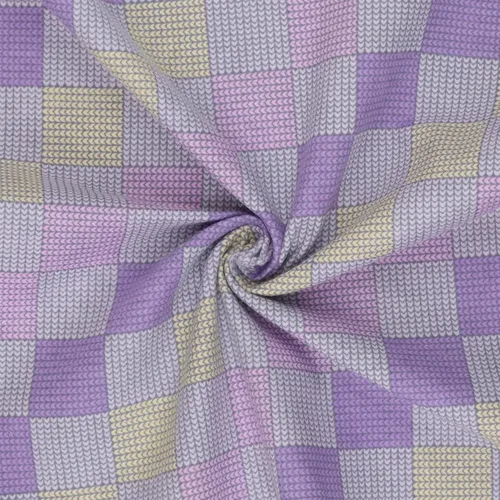 Vista 2 de Mook Fabrics Franela PRT Plaid 0921, corte gris por yarda