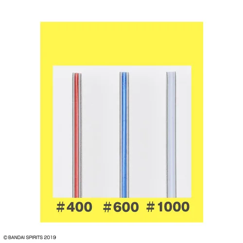 Vista 5 de Bandai Hobby - Paquete de 3 barras de lijado modelo Bandai Spirits, accesorio de herramientas