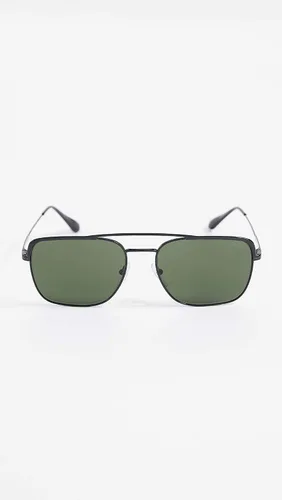 Vista 2 de Prada PR 53VS 1AB1I0 - Gafas de sol ovaladas de metal negro con lente verde